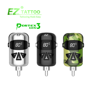 Großhandel EZ Tattoo Tragbarer <span class=keywords><strong>Portex</strong></span> Gen3 RCA-Anschluss 1100mAh Kapazität Kabelloser Tattoo-Akku für PMU Tattoo-Stiftmaschine - Product Image 1