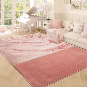 Alfombra Geométrica Abstracta Elegante, Rectangular, Antideslizante, para Sala de Estar, Dormitorio, Baño, Alfombra Suave Estilo Cachemira Sintética H-028-3 - Product Image 3