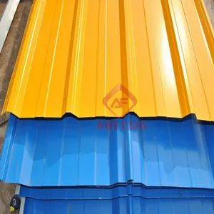 Yapı malzemesi 28 ölçer 30-180G/M2 çinko renk kaplama PPGI galvanizli oluklu çelik Metal çatı levhası