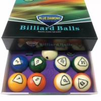 Billard standard 9 billes 57.2mm haute luminosité cristal durable accessoires de billard américain prix de vente direct d'usine