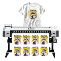 Imprimantes numériques textiles multifonctions 1,6 m, meilleures imprimantes à jet d'encre grand format pour draps, transfert par sublimation pour tissus