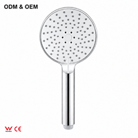 Pommeau de douche à main ABS 3 fonctions 120 mm avec buses en silicone Y10044
