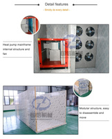 Nieuwe type industriële warmtepomp mango droogmachine automatische multifunctionele grote capaciteit fruitdroger directe verkoop