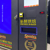 Máquina Expendedora de Pizza con Lector de Billetes y Tarjetas, Compatible con Múltiples Métodos de Pago, Kiosco Automatizado de Comida