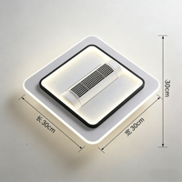 Ventilateur de plafond invisible populaire en gros avec lumière et télécommande, ventilateur moderne sans pales