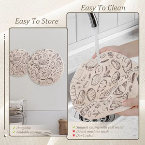 Couvre-bol à levain élastique, couvre-pâte à pain pour la fermentation, germination des céréales, levain - Product Image 4