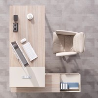 Ensemble bureau et chaise de direction moderne et simple, pour une personne, qualité commerciale, PVC, quincaillerie de haute qualité, mobilier de bureau