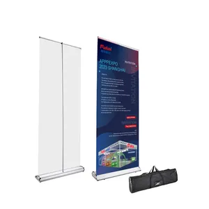 Premium Deluxe Full Aluminium Intrekbare Conferentie Roll-Up Display Pull-Up Banners Voor Reclame