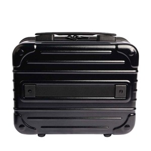 Estuche de Maquillaje Qihui de 12 Pulgadas, Material de PC, Ligero, Gran Capacidad, Bolsa de Cosméticos Portátil con Cierre de Cremallera, Negro - Product Image 1