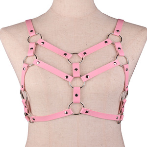 HM ajuster la taille Cage <span class=keywords><strong>soutien</strong></span>-<span class=keywords><strong>gorge</strong></span> Festival Rave porter femmes harnais ceinture en cuir Corset épée ceinture Style gothique luxe Punk Sexy Lingerie - Product Image 5