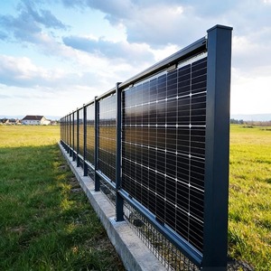 Factory Direct Vertical Black <strong>Solar</strong> <strong>Panel</strong> Fence Bifacial <strong>Solar</strong> Ground Stands Modern <strong>Solar</strong> Fence Manufacturer - Product Image 5