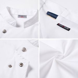 Chaqueta de Chef Moderna <span class=keywords><strong>para</strong></span> Cocina de Comida Rápida, con Cierre a Presión, Manga Corta, <span class=keywords><strong>para</strong></span> Hombre y Mujer, Uniforme <span class=keywords><strong>para</strong></span> <span class=keywords><strong>Trabajar</strong></span> <span class=keywords><strong>en</strong></span> <span class=keywords><strong>Restaurante</strong></span> - Product Image 6