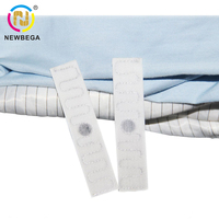 Étiquettes RFID étanches Newbega 70*20mm tissées blanches Qstar-6S UHF ISO 18000-6C & HF Type A NFC Dual EPC 160/256 bits pour blanchisserie
