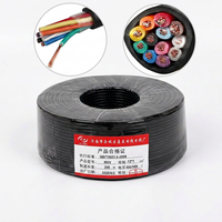Câble électrique Rvv 12 conducteurs 300/500V 0.2/0.3/0.5/0.75/1/1.5 Câble d'alimentation rond en PVC