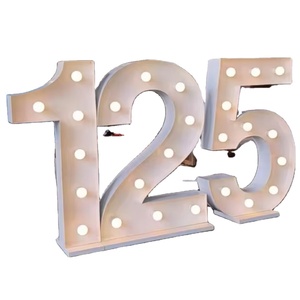 Lampes LED lumineuses en forme de chiffres et de lettres pour la décoration de fêtes d'<span class=keywords><strong>anniversaire</strong></span> - Product Image 1