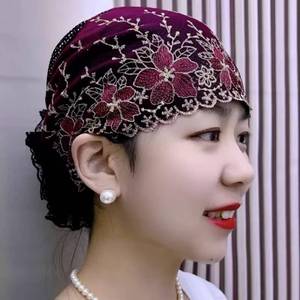 Classic Breathable Four-Season Islamic Decorative <b>Hat</b> <b>for</b> Photoshoots Women's Headwear - Product Image 1