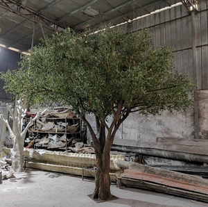 Cây nhân tạo lớn màu xanh lá cây trang trí cây nhân tạo Cây Ô Liu thường Xanh Ô Liu cho cảnh quan nhà vườn trang trí nội thất - Product Image 2