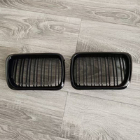 Kit carrosserie noir brillant, calandre avant simple ou double ligne en plastique ABS pour BMW Série 3 E36 1991-1999, vente chaude