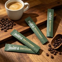 Sachets de café individuels imprimés sur mesure avec boîte, sachet refermable en aluminium pour poudre de café instantané 10g 20g