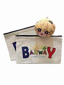 Travel <b>Canvas</b> Cosmetic <b>Bag</b> with Zipper Closure <b>Large</b> Capacity & Washable Handled Organizer for Daily Use - Product Image 4