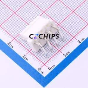 X9396WR-04A-N0SN Wire-to-Board Pin Header Bent Lead Through Hole,P=3.96mm Connector 1x4P 3.96mm Right Angle Insert 4P - Product Image 2