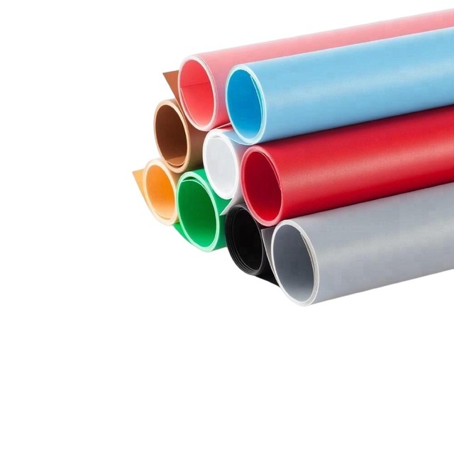 Photography PVC Backdrop White / Black / Red / Grey / Blue 40X66.5cm Seamless Background Matte PVC Background