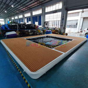 Plataforma flotante inflable comercial para lagos, plataforma Paradise Pad para ocio y pesca. - Product Image 6