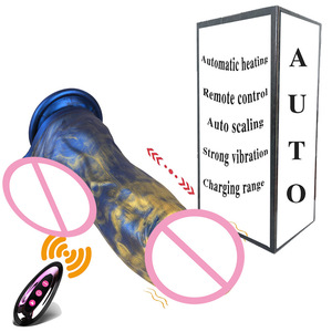 Nouveau Dildo Réaliste en Silicone Liquide Chauffant, Télécommandé Sans Fil, Magnétique, Rechargeable et Télescopique DY-DH078LH - Product Image 1
