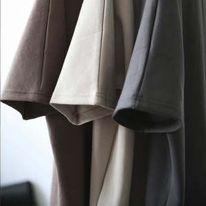 Venta caliente de gran tamaño de algodón pesado en blanco tendencia diseño ropa ajuste Casual manga corta Camiseta para hombres - Product Image 4