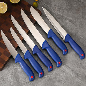 Coltello Messer <span class=keywords><strong>da</strong></span> Cucina Utility <span class=keywords><strong>da</strong></span> Macellaio per Sfilettare Pesce in Acciaio Inox Personalizzato con Manico Blu in PP - Vendita all'Ingrosso dalla Fabbrica - Product Image 3