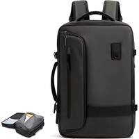 Sac à dos Vacpack vert 40L personnalisé sac à dos extensible avec fermeture éclair sac de Compression de voyage d'affaires/collège doublure en polyester sac à dos pour ordinateur portable