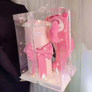 Rosa Preservada Natural Real de Larga Duración, Flor Eterna Inmortal, Oso de Fresas, Regalo para el Día de la Madre - Product Image 3