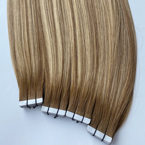Extensions de cheveux invisibles à bandes adhésives Haiyi 2026, 100 % cheveux humains Remy, origine Shandong, non traités, doux, lisses, double trame aux pointes - Product Image 6