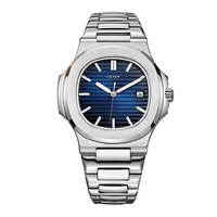 Montre à quartz avec logo personnalisé, acier inoxydable pour homme, dernier design, classique, mode, vente en gros, directement de l'usine, montre-bracelet pour homme