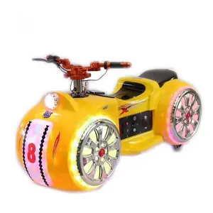 중국 판매 광장 눈부신 팬텀 오토바이 어린이 범퍼 자동차 대형 더블 시트 24V 전기 놀이 장비 장난감 자동차