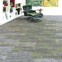 Tapis de sol Immeuble de bureaux Couloir Tapis Design moderne Gym Modulaire 50*50 Carreaux de moquette