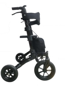 Déambulateur pliant en aluminium pour extérieur, avec accoudoirs médicaux réglables en hauteur, certifié CE ISO, capacité de 180 kg, pour personnes âgées/handicapées - Product Image 2