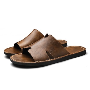 Nouveaux Sandales d'Été <span class=keywords><strong>Homme</strong></span> Luxe en Cuir Véritable, Plates, Ouvertes, Style Classique Tongs à Enfiler, Grande Taille <span class=keywords><strong>48</strong></span>, Vente Flash, Marque USA 13 - Product Image 1