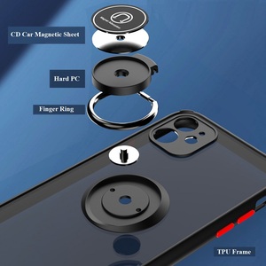 Offre Spéciale Mat Pc Tpu Anneau Magnétique Avec Support Pour <span class=keywords><strong>Iphone</strong></span> <span class=keywords><strong>13</strong></span> 11 12X8 7 6 - Product Image 2