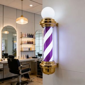 En gros, Panneau de <span class=keywords><strong>Barbier</strong></span> Moderne Rose à LED Rotatif Mural pour Salon - Product Image 3