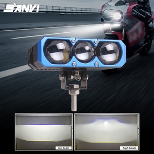 Projecteur LED SANVI 90W blanc avec ventilateur de refroidissement pour voiture, camion, SUV, moto, VTT, éclairage tout-terrain - Product Image 1