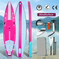 Planche à pagaie gonflable personnalisée en PVC avec matériau Drop Stitch à surface souple