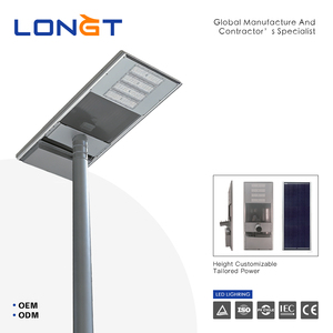 Lámpara <span class=keywords><strong>Solar</strong></span> para Calle Todo <span class=keywords><strong>en</strong></span> Uno LONGT, Suministro Directo de Fábrica, 30w 40w 60w IP65 con Sensor de Movimiento - Product Image 2