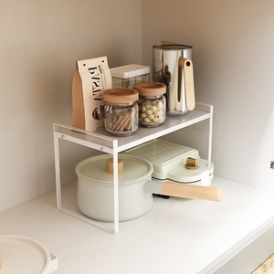 Estante de almacenamiento apilable para el hogar, estantería para especias, artículos de cocina - Product Image 3