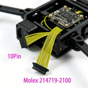 Kabel Harness Konektor Custom Molex 0.8mm Pitch 10Pin 214719-2100 untuk Instrumen Medis Mini, UAV, dan Kamera Gimbal - Product Image 1