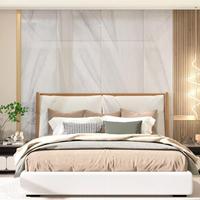 Rongke OEM Precio de fábrica Tablero Uv 3D Negro Oro Mármol Como Efecto Ducha Pared Pvc Hoja Panel 8mm Pvc 30X60