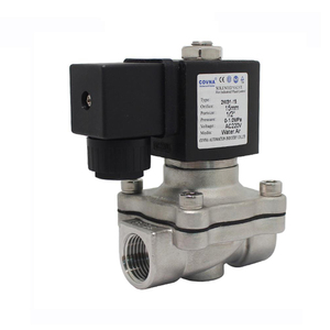 COVNA Válvula Solenoide de Diafragma de Acero Inoxidable de 1/2 Pulgada, 2 Vías, 12V/24V, Normalmente Cerrada, para Agua y Aire - Product Image 3