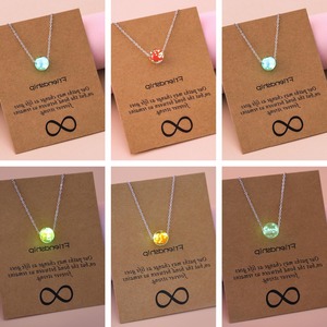 Collar de Cadena Corta con Cuentas de <span class=keywords><strong>Chamilia</strong></span> Redondas Brillantes y Piedras Luminosas, Estilo Bohemio y Moderno - Product Image 3