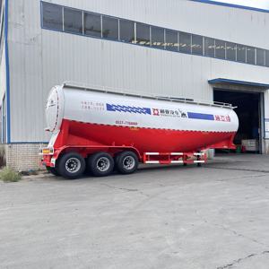 Camion-citerne à ciment en vrac à prix d'usine, semi-remorque porte-citerne pour ciment sec avec moteur diesel - Product Image 1