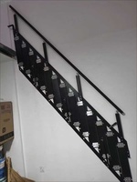 Escaliers de grenier pliants robustes en acier au carbone et alliage d'aluminium, escaliers d'extérieur et d'intérieur pour villas et salles familiales